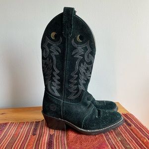 COPY - Green Double H cowboy boots